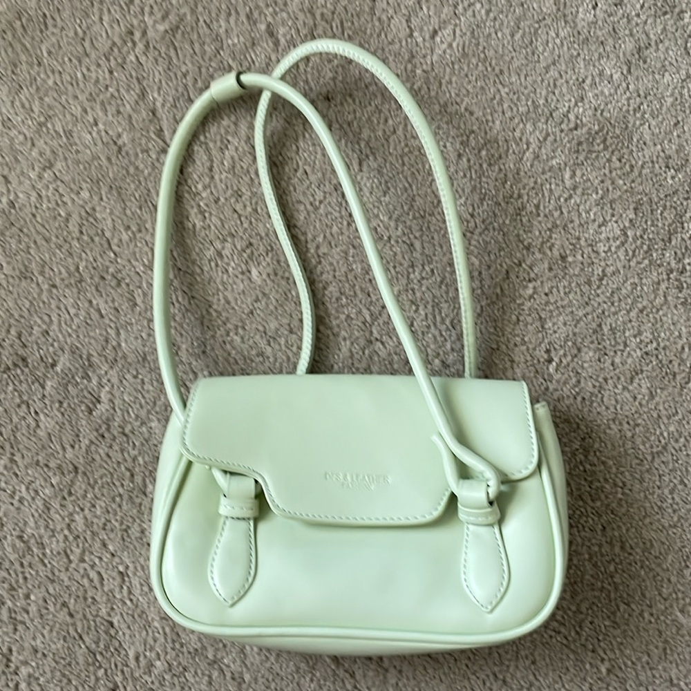 Light green mini shoulder purse